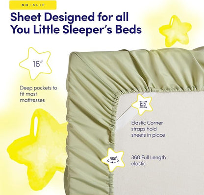 Kids Jungle Safari Comforter Set Twin Size – Bed in a Bag with Savanna Animals, Sheets, Pillowcases & Shams – Soft Bedding with Lions, Giraffes, Elephants, and More – Boys or Girls Bedroom Decor