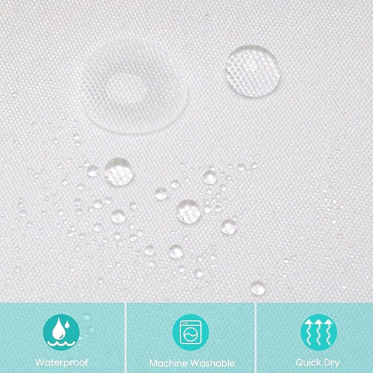 Heart Shaped Shower Curtain for Bathroom Decor, Lovers Shower Curtain Liner 70.8" x 78.7" Waterproof Polyester Fabric Shower Curtain Art Bath Curtain with 12 Hooks