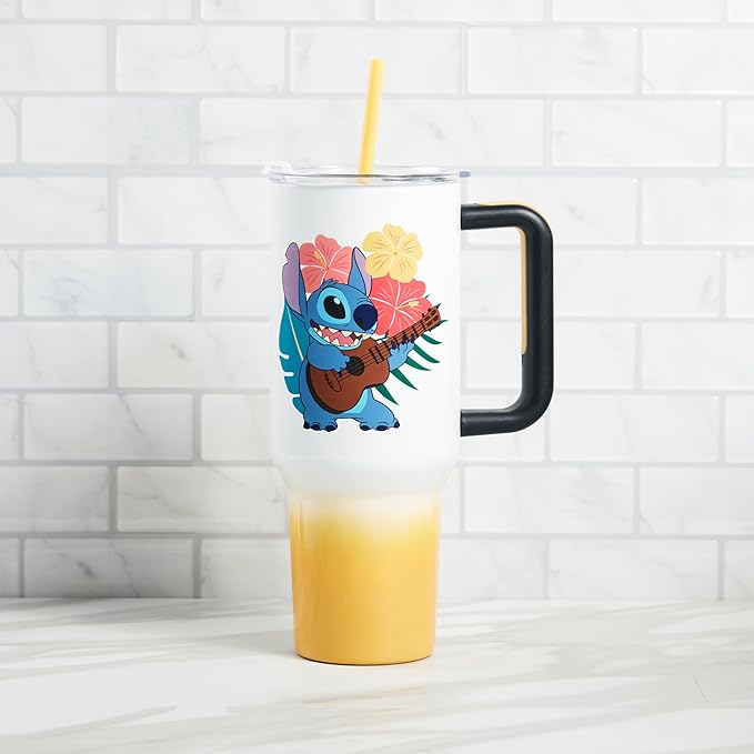 Bioworld Disney's Stitch Hawaiian 40 Oz. Stainless Steel Tumbler