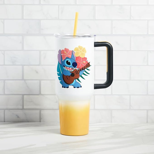 Bioworld Disney's Stitch Hawaiian 40 Oz. Stainless Steel Tumbler