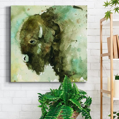 Canvas Prints Wall Art Animals Painting for Wall Décor, On Guard Wall Art, Ready to Hang, 32'' x 32''