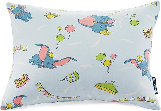Moonrite 13×18 Toddler Pillow with Pillowcase,100% Cotton Toddler Pillows for Sleeping,Soft Breathable Washable Small Toddler&Kid Pillow for Bed,Mini pillow,Better Naps at Preschool