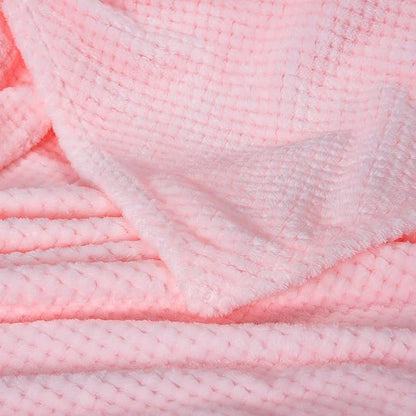 Fuzzy Throw Blanket, Plush Fleece Blankets for adults, Toddler, boys and Girls, Warm Soft Blankets and Throws for Bed, Couch, Sofa, Travel and Outdoor, Camping (Full Twin(70"x80"), XL2-Baby Pink)