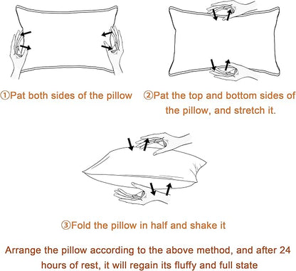 BEDSUM 2 Pack Pillows, 13"x18" Microfiber Pillows for Travel, Pets, Soft and Machine Washable Small Pillows for Neck, Wrist, and Knee Comfort, Lavender