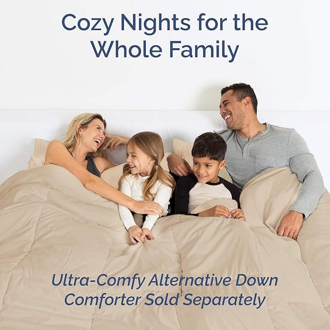 Queen Size 4 Piece Sheet Set - Comfy Breathable & Cooling Bed Sheets Set - Hotel Luxury Bedding for Women, Men, Kids, Teens, Boys & Girls - Deep Pockets, Ultra-Soft, Wrinkle Free - Oeko-Tex - Cream
