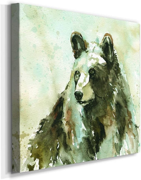 Abstract Wall Art Animals Poster for Bedroom and Living room,After A Long Winter Wall Art, Ready to Hang, 24'' x 24''