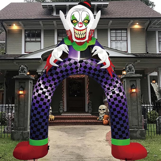 Amazingforless [10FT] Inflatable Halloween Animated Archway Blow-Up Yard Decorations with Bright LED Lights, Weather-Resistant Fabric, Halloween Inflatable Blow Up Lawn Outdoor Decoration