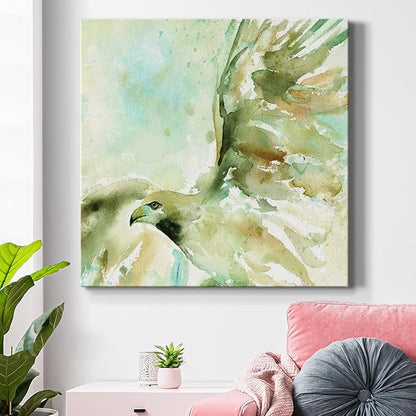 Colorful Animals Painting Wall Art on Canvas Modern Abstract Artwork, Taking Flight Wall Art, Ready to Hang, 40'' x 40''