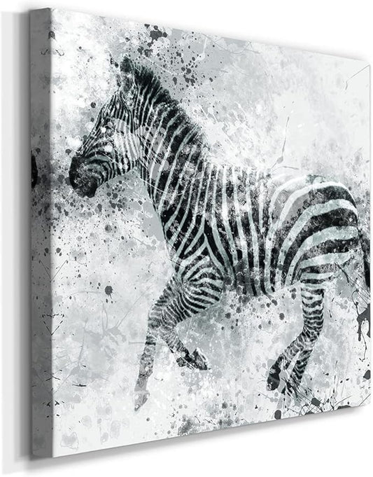 Canvas Prints Wall Art Animals Painting for Wall Décor, Zebra II Wall Art, Ready to Hang, 32'' x 32''