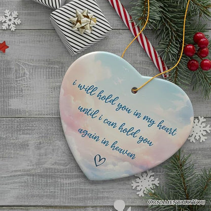 Hold You in My Heart Ornament, Christmas Memorial Keepsake