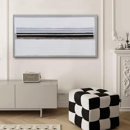 Black and White Canvas Wall Art Decor Modern Wall Decor Home paintings Decor Wall Art Prints Minimalist Stripes Artwork for Living Room Wall Bedroom Kitchen Office Decor 20"×40"