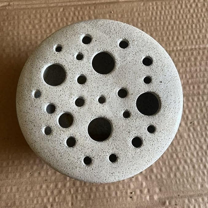 RISEON Ceramic Flower Arranging Vase, Floral Arrangement Holder Flower Frog Ikebana Art Flower Vase Pot Floral Centerpiece for Dining Table Home Office Wedding Decor