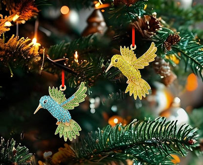 PETCEE Hummingbird Ornaments for Christmas Tree - Gold Bird Christmas Ornament Metal Hummingbird Ornaments Hanging Decor Keepsake Gifts for Women Mother Wife Grandma Friends
