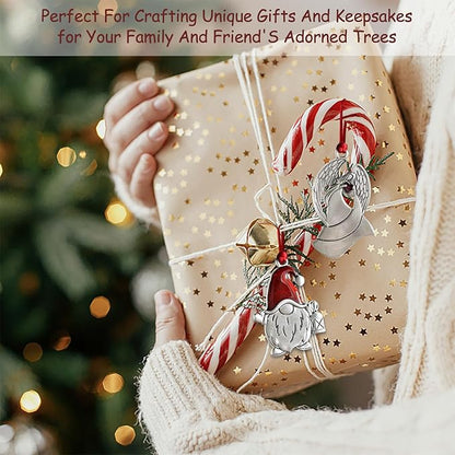 Christmas Ornaments, 2025 Solid Pewter Christmas Tree Ornament Handcrafted Metal DIY Hanging Craft Collectibles for Xmas Trees Home Party Party Gifts (Angel)