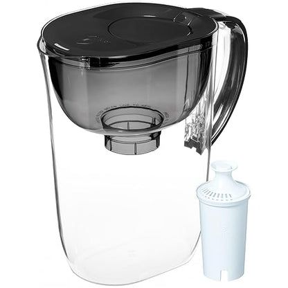 Brita Large 10 Cup Water Filter Pitcher, 1 BritaPlus Filter, Everyday, Black (Package May Vary)