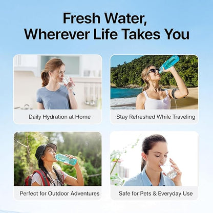 2387 Pro Water Filter Replacement – 4 Pack, 11Dx5Wx5H Long-Lasting Replacement Elements for Clean & Safe Drinking Water, Easy Installation for Home & Outdoor Use