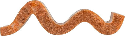 Bloomingville Marble Wave Double Taper Candle Holder, Pink