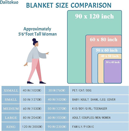 Funny Food Pizza Throw Blanket, Flannel Lightweight Plush Blanket Gift for Girl Boys,Quilt Ultra-soft Throw Fuzzy Blankets for bed Couch Sofa 50"x40" for Kids
