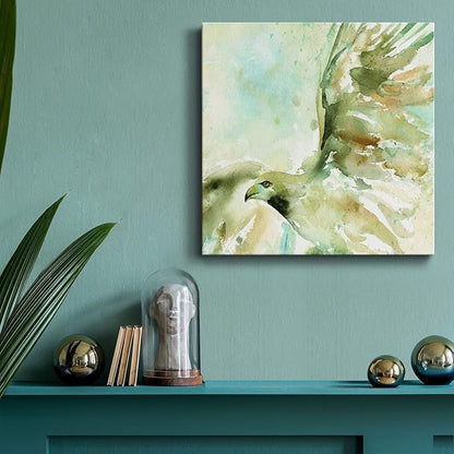 Canvas Wall Art Animals Theme for Home Décor, Taking Flight Wall Art, Ready to Hang, 16'' x 16''