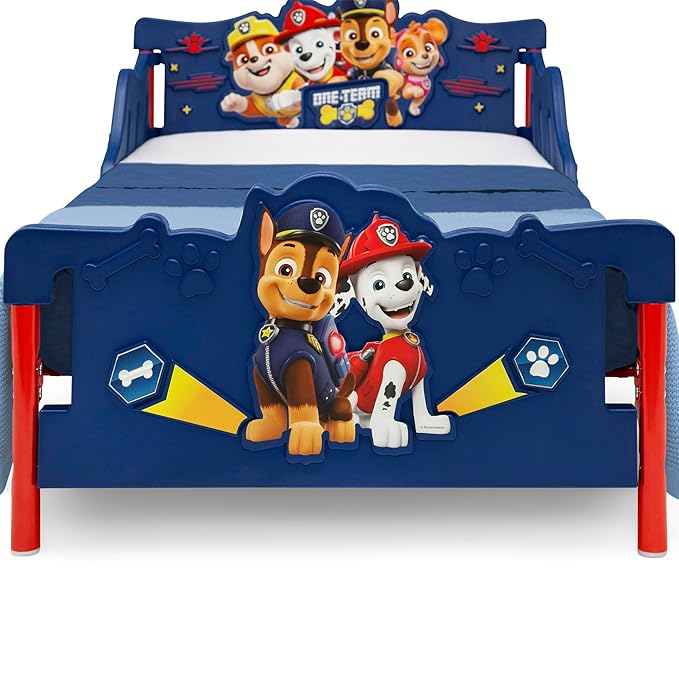 Delta Children PAW Patrol 3D Toddler Bed, Blue