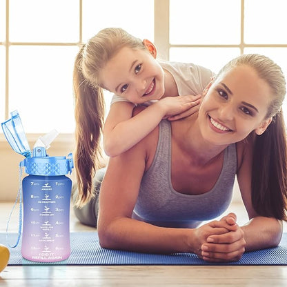 OLDLEY Kids Water Bottle for School, 12 oz, BPA-Free, Reusable, Leak-proof, Durable Tritan Plastic, One-handed Opening, Anti-dust Spout Cover