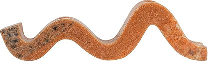 Bloomingville Marble Wave Double Taper Candle Holder, Pink