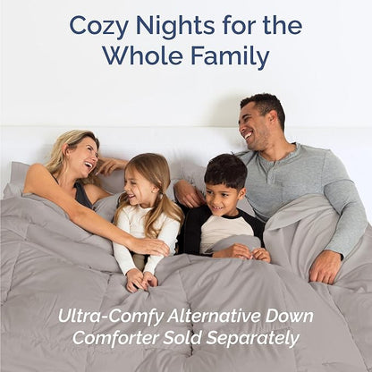 CGK Linens Twin 4 Piece Sheet Set - Cooling Sheets for Hot Sleepers - Hotel Luxury Bedding Set with 8-16 Inch Deep Pockets - 1 Flat & 1 Fitted & 2 Pillowcases - Soft, Comfy & Wrinkle Free - Light Grey