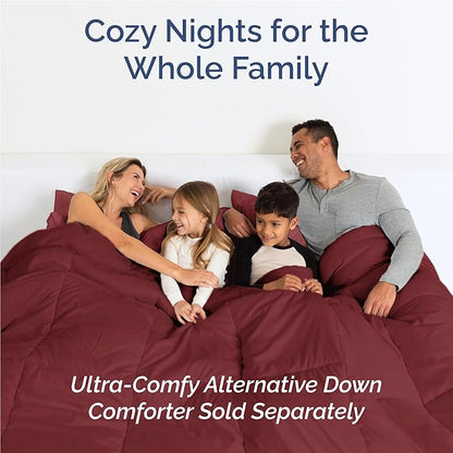 CGK Linens Full 6 Piece Sheet Set - Cooling Sheets for Hot Sleepers - Hotel Luxury Bedding Set with 8-16 Inch Deep Pockets - 1 Flat & 1 Fitted & 4 Pillowcases - Soft, Comfy and Wrinkle Free - Burgundy