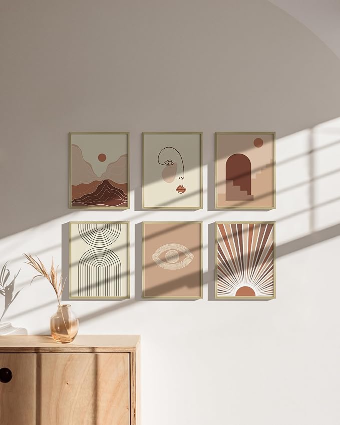 HAUS AND HUES 8.5x11 Gold Metal Picture Frames - Features Premium Aluminum, Vertical & Horizontal Hang, Shatterproof Plexiglass - Perfect for Home, Room, Office (8.5x11 in, Gold, Set of 25)