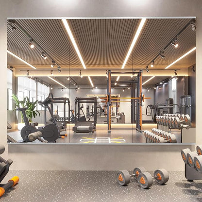 Home Gym Mirror, 65X24 Inch(Each)-3Pcs, Large Exercise Mirror, Frameless Full Body Mirror, Tempered Glass, Wall Mounted for Gym, Yoga, Bedroom, Dance Studio