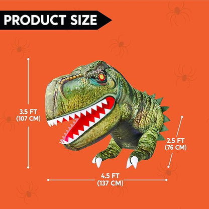 Joiedomi 4.5 FT Tall Inflatable Halloween Window Decorations, Halloween Inflatables Outdoor Decorations, Dinosaur Blow Up Decor Outside for Window Yard Decor