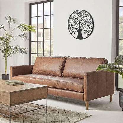 Remenna Metal Wall Art-Tree of Life Wall Decor 23inch Family Tree Metal Wall Hanging Bedroom Living Room Decor Outdoor Decoration (Tree of Life -B)