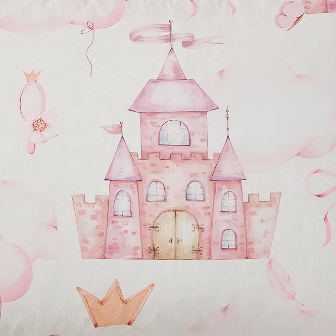 Kids Bedding Set Bed in a Bag for Boys and Girls Toddlers Printed Sheet Set and Comforter, Twin, Fairytale Princess