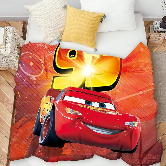 50'' x 60'' Car Blanket Super Soft Flannel Throw Blanket Warm Comfortable Smooth Fuzzy Plush Blanket Gifts for Kids Adults All Season, Red, MKMT4
