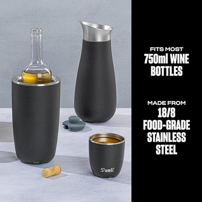 S'well Wine Chiller, 25 oz, Onyx