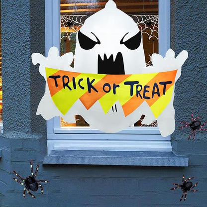 3.5FT Halloween Inflatables Flying Ghost Broke Out from Window, Blow Up Inflatables with Built-in LED Lights, Halloween Outdoor Inflatables Decorations for Yard Garden Lawn Decor