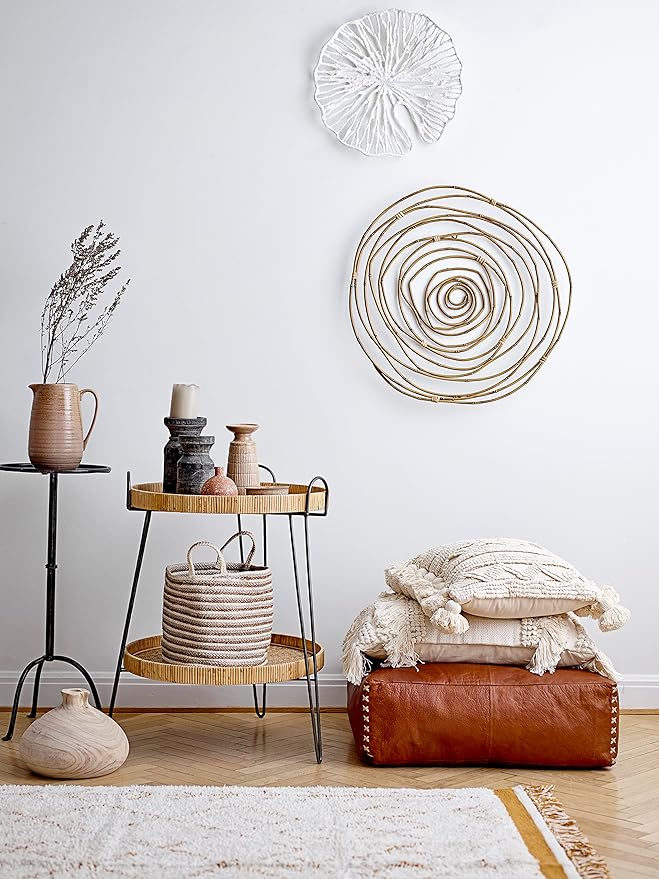 Creative Co-Op Handmade White Coral Shaped Paper & Metal Wall Décor (Set of 3 Sizes)