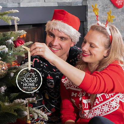 New Home Ornament 2025 House Warming Gifts, Personalized Christmas Ornaments, Custom First Christmas in My New Home, Customized Christmas Crystal Ornament