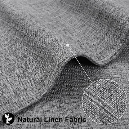 homing Dark Grey Cloth Placemats for Dining Table Set of 8 – Cotton Linen Blend Washable Farmhouse Kitchen Mats for Indoors & Outdoors - Easy to Clean 13 x 19 Inch