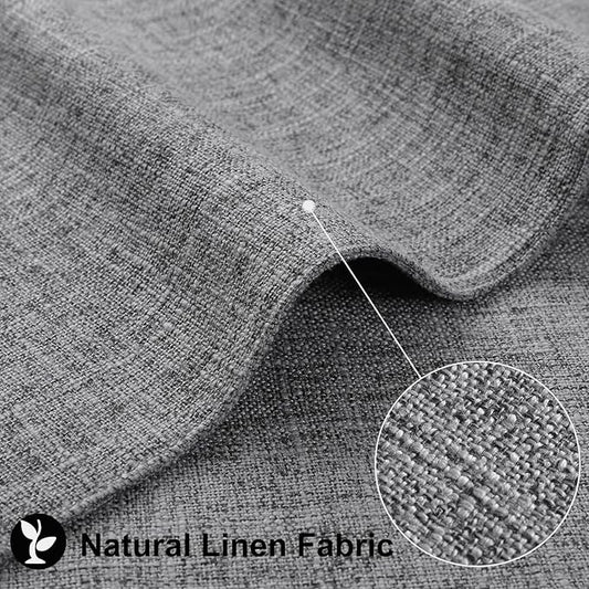 homing Dark Grey Cloth Placemats for Dining Table Set of 8 – Cotton Linen Blend Washable Farmhouse Kitchen Mats for Indoors & Outdoors - Easy to Clean 13 x 19 Inch