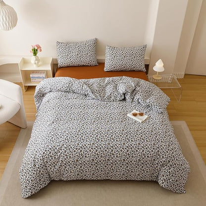 Cottonight Leopard Comforter Set Full Animal Cheetah Print Bedding Set 3 Pieces Leopard Print Comforter Fluffy Soft Bedding Set Kids Teens Full Comforter with 2 Pillowcases