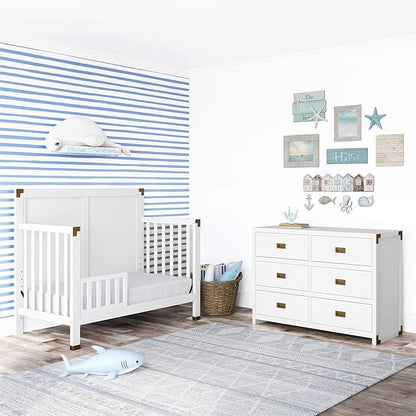 Baby Relax Miles Toddler Guardrail, White