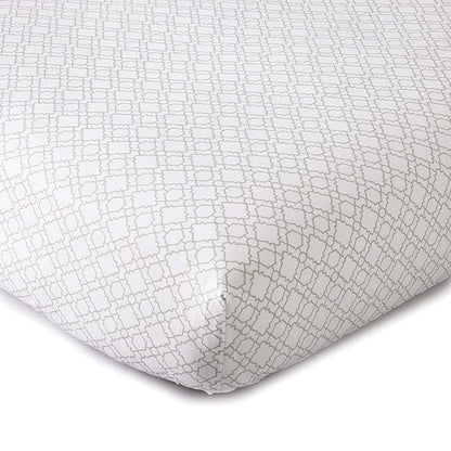 Levtex Baby - Skylar Crib Bed Set - Baby Nursery Set - White - Soft Cascading Ruffles - 4 Piece Set Includes Quilt, Fitted Sheet, Wall Decal & Crib Skirt/Dust Ruffle