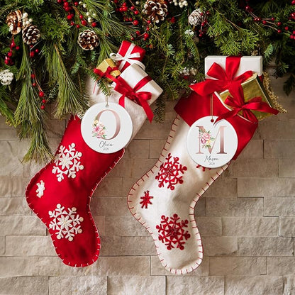 Letter Name Ornament, Personalized Christmas Ornaments 2025, Custom Initial A-Z Monogram Ornament, Family Keepsake Customized