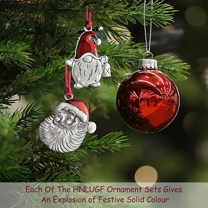 Christmas Ornaments, 2025 Solid Pewter Christmas Tree Ornament Handcrafted Metal DIY Hanging Craft Collectibles for Xmas Trees Home Party Party Gifts (Dove)