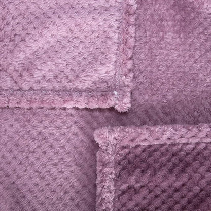 Fuzzy Blanket or Fluffy Blanket for Baby, Soft Warm Cozy Coral Fleece Toddler, Infant or Newborn Receiving Blanket for Crib, Stroller, Travel, Decorative (28Wx40L, XS-Burgundy)