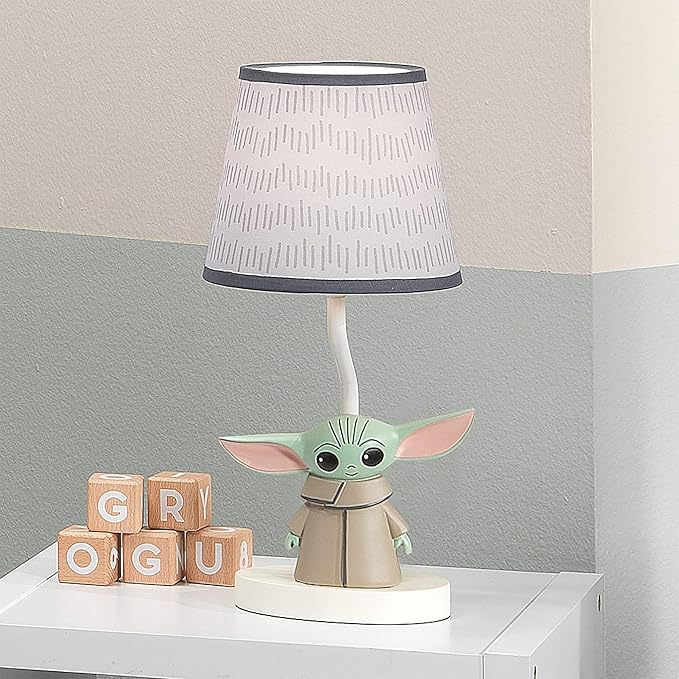 Lambs & Ivy Star Wars The Child/Baby Yoda Nursery Lamp with Shade and Bulb