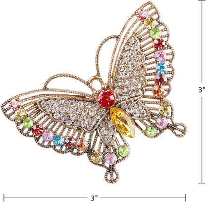 PETCEE Butterfly Christmas Ornaments 2025 - Monarch Butterfly Ornaments for Christmas Tree Decorations Metal Monarch Hanging Tree Ornament Keepsake Gifts for Women Girls Sisters Mom Granddaughter
