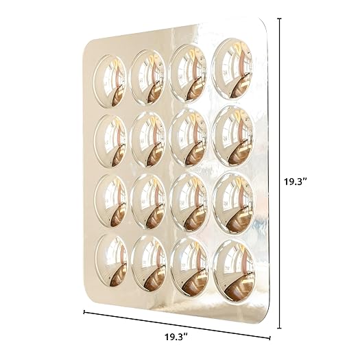 SPARK & WOW Sensory Wall Toddler Mirror | Large | 16 Bubbles | for Ages 6m+ | Easy-to-Clean Acrylic | Stimulate Cognitive Development