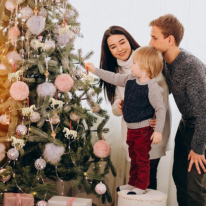 WhatSign Horse Christmas Ornament - Metal Tree Decoration With Rhinestones, Gold Hanging Farmhorse Animal Decor, Gifts for Girls and Horse Lovers